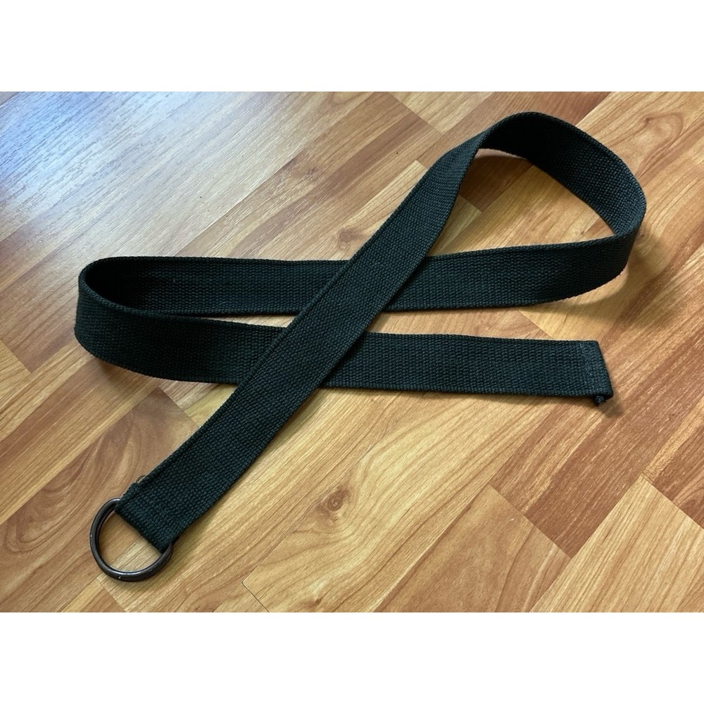 VTG Men Belt Dark Green  Waistband Fashion D Ring Belt Size 36